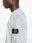 Меланжевый свитер Stone Island, синий - фото 5