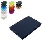 Простыня из джерси 90 - 100 х 200 см, темно-синяя Südseetraum - фото