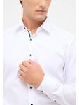 Рубашка Slim Fit белого цвета Eterna - фото 4
