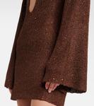 Рей мини-платье с пайетками Bananhot, коричневый - фото 5