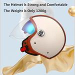 Шлем 3/4 Dcoltmi-888 Bluetooth, кремовый / коричневый - фото 5