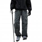 Брюки-ветровки унисекс RAP PANDA, каменно-серый (на флисовой подкладке) - фото 3