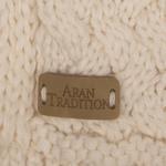 Классический шарф косой вязки Aran Aran Traditions, бежевый - фото 2