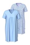 Ночная рубашка Ulla Popken, синий/голубой - фото