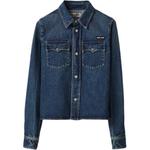 Рубашка женская синяя Miu Miu - фото