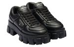Кроссовки monolith brushed leather lace-up shoes 'black' Prada, черный - фото 2
