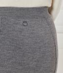 Юбка шерстяная Pinko, серый - фото 4