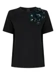 Футболка с круглым вырезом PINKO, черный - фото