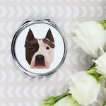 Амстафф Карманное зеркало Геометрическая собака Inna Marka - фото 2