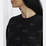 Толстовка свободного кроя karl со стразами Karl Lagerfeld, черный - фото 4