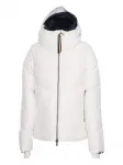 Стеганое пальто с капюшоном K-Way, белый - фото