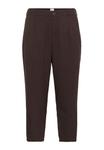 Брюки Kaffe Curve Trousers, Black Coffee/Dark Brown - фото 5