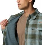 Columbia Mens Saddle Point Warm Lined Flannel, Pond Iron Sight Buffalo - фото 5