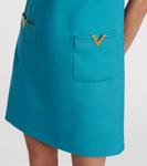 Мини-платье Crepe Couture Valentino, Celestial Blue - фото 5