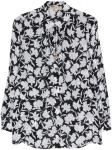 Michael Michael Kors креповая рубашка Shadow Floral, черный - фото