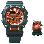 CASIO Часы Men Liquid Crystal/Analog Dual Display Series Orange Watch, Special Box - фото