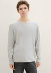 Джемпер STRUKTURIERTER  TOM TAILOR DENIM, цвет Mottled Light Grey - фото 6