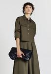 Блуза Calliope Button-down blouse, Verde Militare Scuro/Dark Green - фото