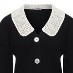 Укороченный топ женский черный Miu Miu - фото 6