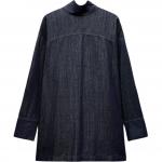 ZARA Рубашка ZW Series женская синяя - фото