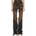 Джинсы женские Rick Owens Drkshdw, черный / желтый - фото 2