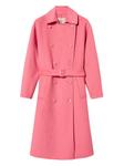 Двубортное пальто TWINSET, розовый - фото