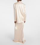 Оверсайз пиджак из шелка The Sei, Bisque - фото 3