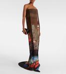 Платье Shayne Oliver из тюля с принтом Jean Paul Gaultier, Multi - фото 2