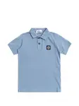Поло с нашивками Stone Island Junior, синий - фото