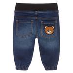 Джинсовые брюки с логотипом Moschino, синий - фото 2