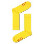 Носки Happy HS602-R Solid Rib, желтый - фото