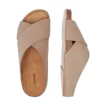 Кожаные тапочки Alohas, бежевый - фото 3