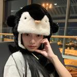 Penguin, Winter Cute Thermal Hat Doll Products Abay, Penguin Hat[Khaki] - фото 5