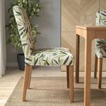 Стул BERGMUND IKEA, цвет oak effect/fågelfors multicolour - фото 3