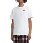 Футболка basic invaders t-shirt red emblem 'white' Comme Des Garcons Play, белый - фото 2