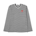 Футболка Comme des Garçons PLAY Striped T-Shirt, Black/White - фото