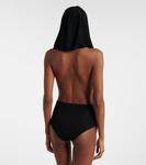 Боди с капюшоном и длинным рукавом Balmain, Noir - фото 4