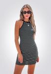 Платье-футляр STRIPED Cupshe, черный - фото