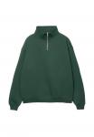 Толстовка PULL&BEAR BASIC QUARTER-ZIP, Dark Green - фото 5