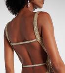 Мини-платье с декором от Нэнси Jenny Packham, Ammonite - фото 6