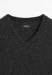 Джемпер Massimo Dutti V-NECK KNIT SWEATER, Dark Grey - фото 7
