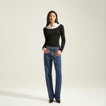 Трикотажная футболка женская Calvin Klein, цвет слоновая кость - фото 4