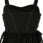 Мини-платье со шнуровкой по боку PINKO, черный - фото 7