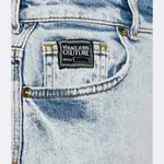 Джинсовые шорты скинни Versace, синий - фото 3