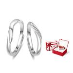 MOLADY Пара серебряных колец Sterling Silver унисекс - фото 13
