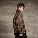 Детская куртка Lapel Moderate EASTERN CAMEL, coffee - фото 10