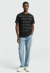 Футболка TOM TAILOR DENIM MIT STREIFENMUSTER, Dark Grey Mini Pixel Stripe/Dark Grey - фото 2