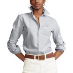 Полосатая оксфордская рубашка Polo Ralph Lauren, синий/белый - фото 5