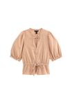 Блуза New Look Button-down blouse, Rust/Orange - фото 5
