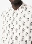 BODE рубашка с графичным принтом, белый - фото 5